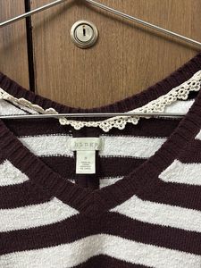Striped Knit Sweater