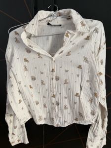 Cute Teddy Bear Print Shirt