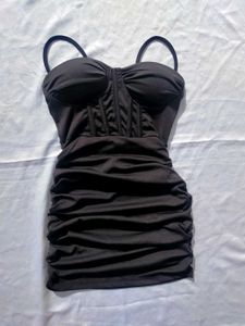 Black corset Mini Dress