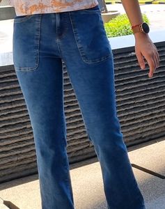 Blue Flared Jeans