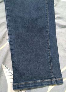 Charcoal Colour Jeans With Elastic Front Look