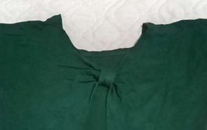 Green Tie-Front Top
