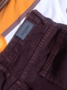 Coffee Brown Wide Leg Jeans