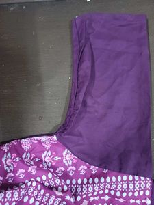 Elegant Purple Printed Kurta