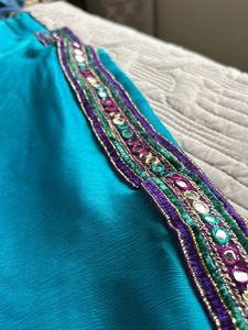 Charismatic Cyan Dupatta