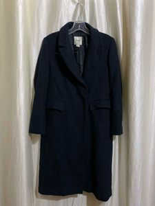 A+G Black Wool Blend Coat