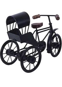 Antique Wood & Wrought  Iron Mini Cycle Rickshaw