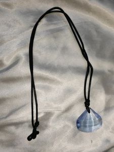 GDFIH Swarovski Element Marquise Shape Necklace w/ Black 18" Cord Chain