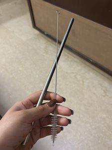 Kixa Tumbler With Free Metal Straw And Its Clean