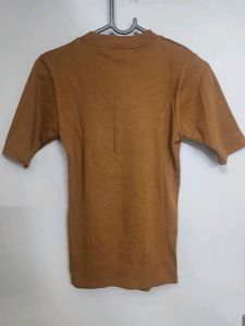 Brown Casual T-Shirt