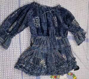 Patchwork Peasant Top