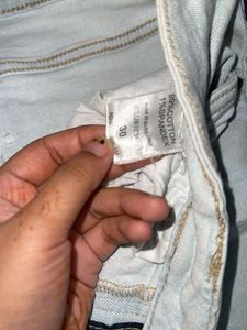 Light Wash Denim Shorts