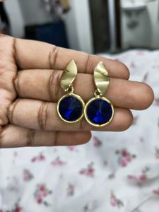 Blue Stone Fancy Earrings