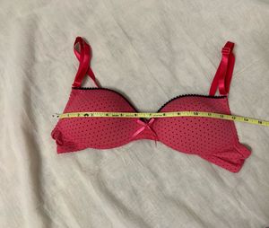 Cute Pink Polka Dot Bra