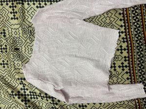 Textured Crop Top