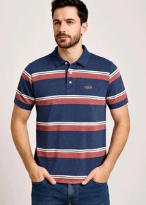 Striped Polo Shirt - Casual Style
