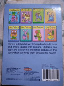 Cursive Writing Book With Coloring Bookk