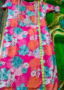 Pink Printed Kurti