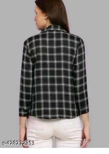 Stylish Women's Plaid Co-ord Set