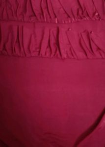 Ruffle Saree and Black Blouse Negotiable
