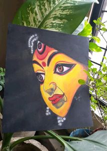 Handmade Painting Of Maa Durga The Goddess