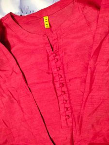 Red Kurta Pant Set