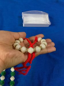 Stunning Beaded Long Chain With Hand Kada