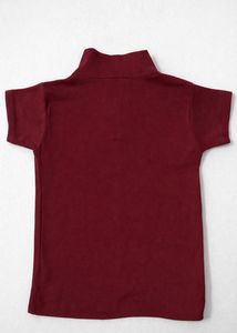 Cute Maroon Baby Polo Shirt