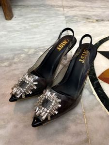 J.SING Embellished Clear Heels