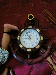 Nautical Wheel Cloc