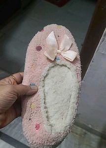 Cute Pink Polka Dot Slippers