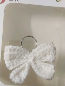 Crochet Bow Keychain