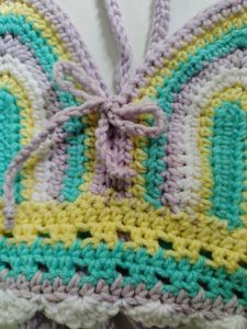 Crochet Rainbow Halter Top
