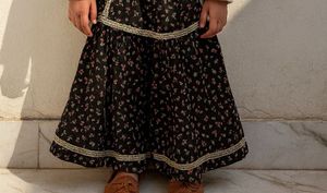 Floral Print Girls Skirt