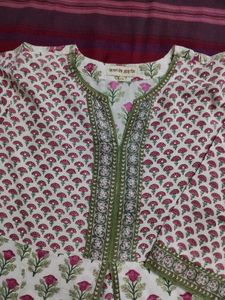Floral Print Kurtz In Cotton