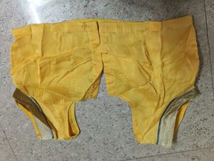 Yellow Diamond Print Saree