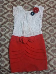 Cute Red & White Dress