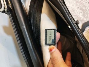 Guess Black Quilted Handbag