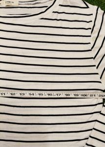 Imported Striped Long Sleeve Top