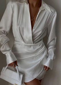 🤍 Elegant Zara satin wrap dress 🦢 🫧