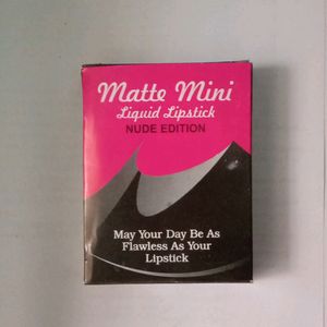 Matte Mini Liquid Lipstick. Gives Matte Finish Look