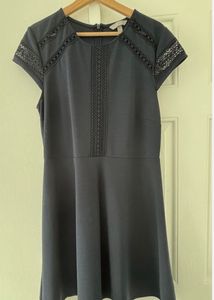 H&amp;M Black Dress with Lace Details