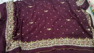 Brown Saree