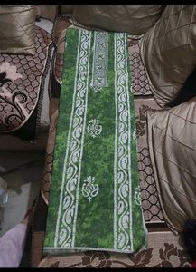 Green Dress Material