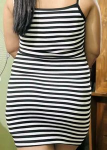 Striped Bodycon Mini Dress