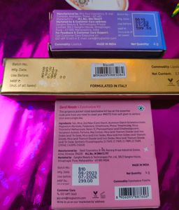 Myglamm Popxo Eyeshadow Kit And Lipsticks