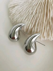 Golden And Silver Drops Earrings