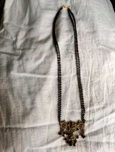 Laxmi Pendent Black Beads