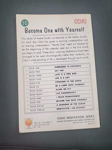 Osho Meditation - set of 5 books