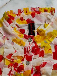 yellow hater neck top